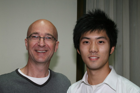 Zeljko Bedic and his very successful student Bin Lu who has now been in Australia for some 18 months.