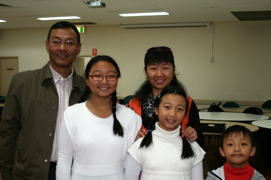 Martin, Jessica, Ling Hua, Marina and Jeffrey Jin.