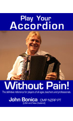 John Bonica Book, Accordion: A Pictorial History Book by Rob Howard,  Jacques Mornet Book,