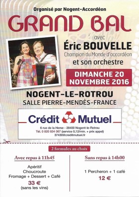 Poster: Grand Bal with Eric Bouvelle
