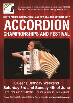 2017 South Pacific Accordion Championships poster