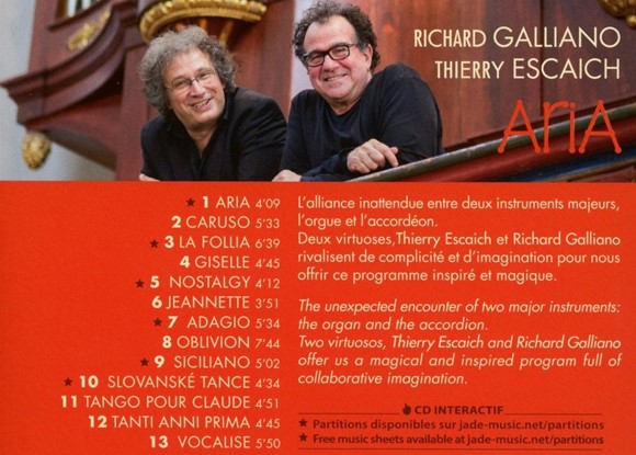 Aira, Richard Galliano and Thierry Escaich CD