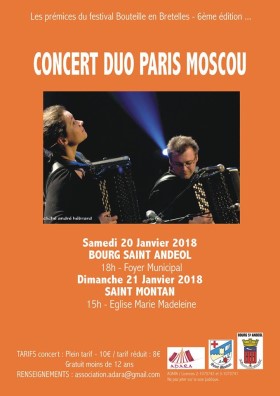 Poster, Paris-Moscow Duo Concert