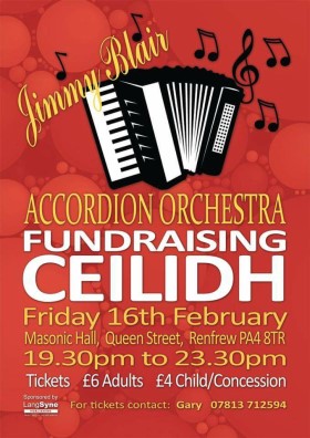 Poster: Jimmy Blair Accordion Orchestra Ceilidh