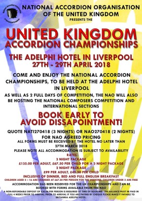 Poster, NAO UK Championships 2018