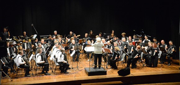World Accordion Orchestra IX conducted by Joan Cochran Sommers.