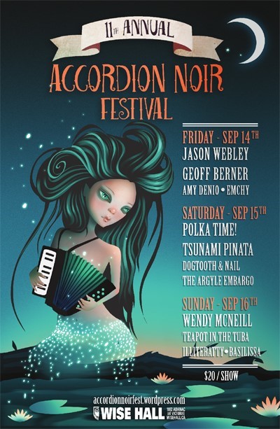 11th Annual Accordion Noir Festival poster