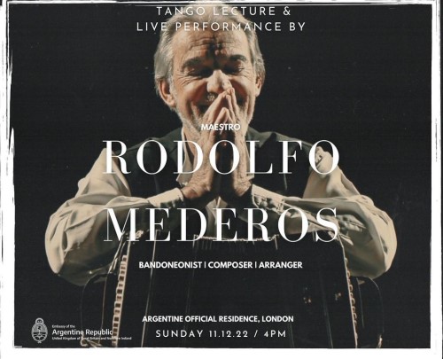 Rodolfo Mederos Tango Concert and Lecture poster