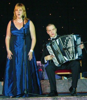 Denise Leigh (soprano) and Stefan Andrusyschyn (accordion)