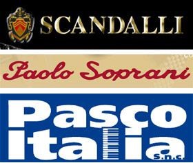 Scandalli, Paolo Soprani, Pasco Italia logos