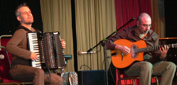 Italian duo Cristiano Lui (accordion and bandoneon) and Stefano Ciotola (guitar)