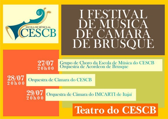 Festival of Chamber Music Brusque Poster