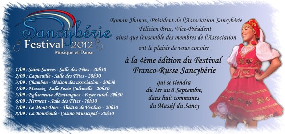 Sancybérie French-Russian themed festival Invitation