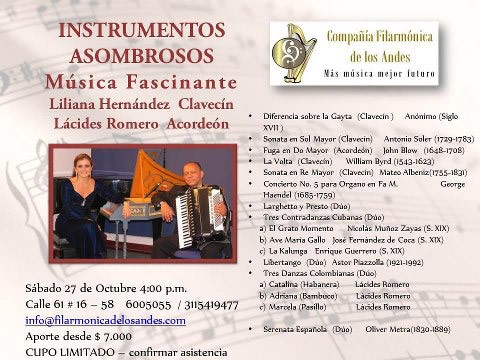 Lácides Romero Concert Poster