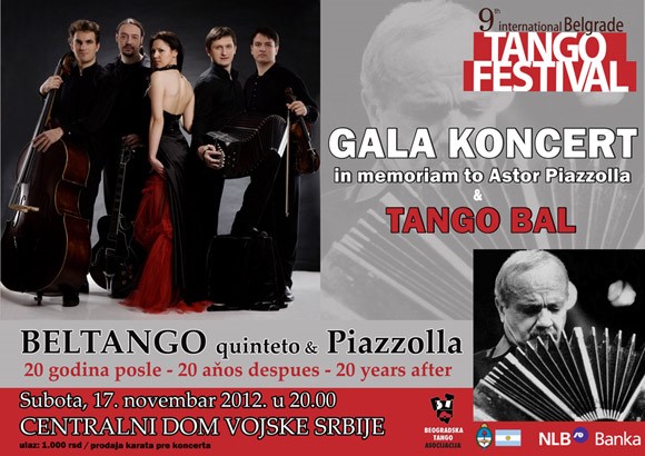 Beltango Memorial Concert for Astor Piazzolla Poster