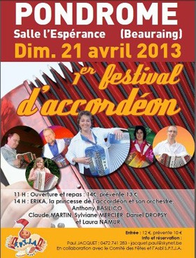 1st Festival d’Accordéon poster