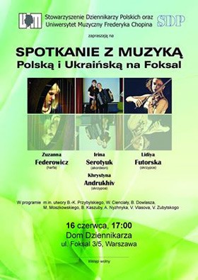 ‘Meeting of Polish and Ukrainian Music’ poster