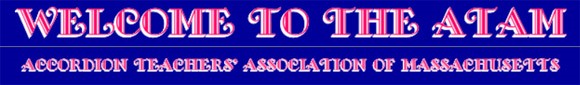 Accordion Teachers Association of Massachusetts (ATAM) banner