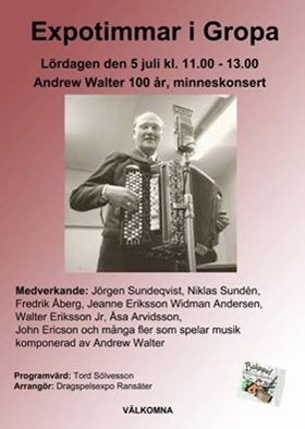 Andrew Walter Tribute Concert poster
