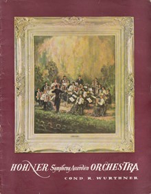 Program Cover, Hohner Accordion Symphony Tour, 1955