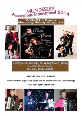 Mundesley Accordion Festival poster