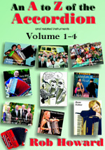 Non Method Book and DVD's, Book (text) banners, An A to Z of the Accordion Volume 1-4, New Friedrich Lips book