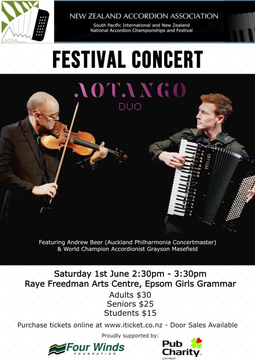 Aotango Duo concert poster